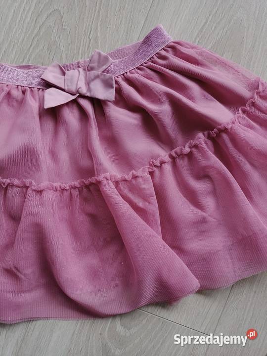 Spódniczka dziewczęca tiulowa różlila z brokatem Płock