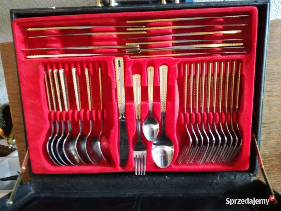 ZŁOCONE SZTUĆCE SOLINGHOFF W WALIZCE inny kolor