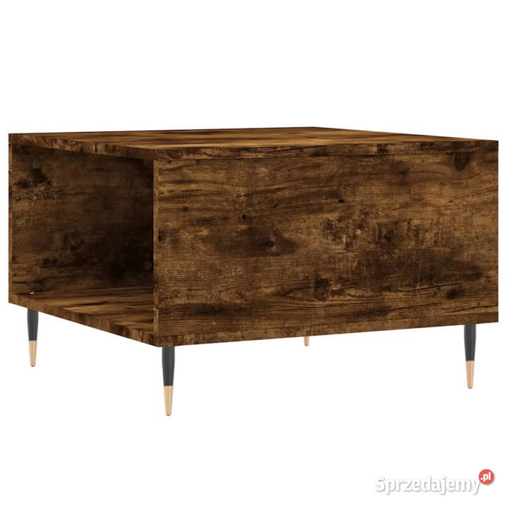 Stolik kawowy przydymiony dąb 55x55x365 WM830753 Warszawa