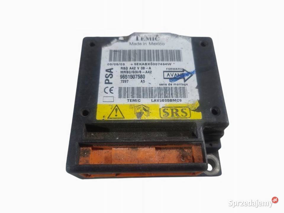 STEROWNIK SENSOR AIRBAG CITROEN C3 PLURIEL Motoryzacja