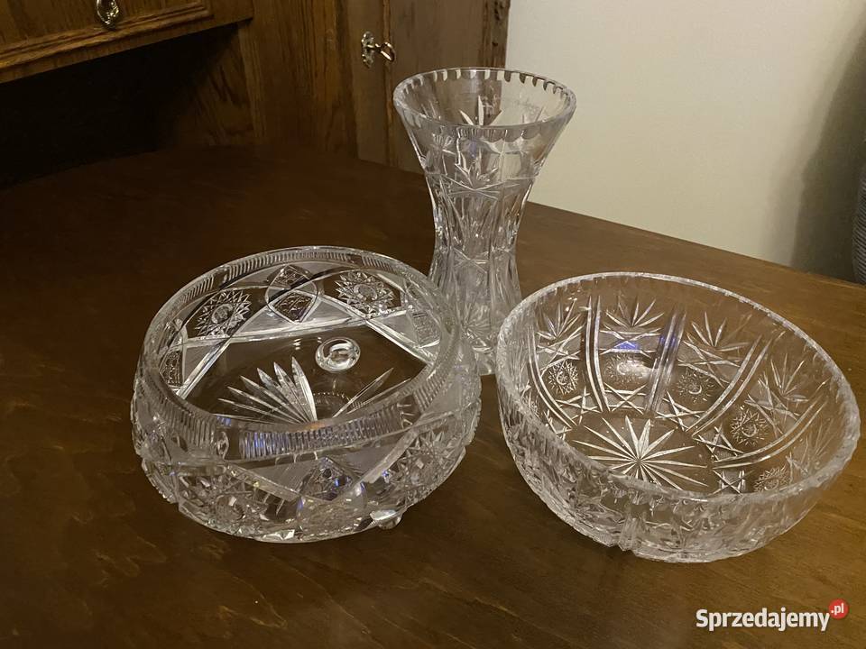 Kryształ z PRL Duża Bomboniera Porcelana i szkło zachodniopomorskie Stargard sprzedam