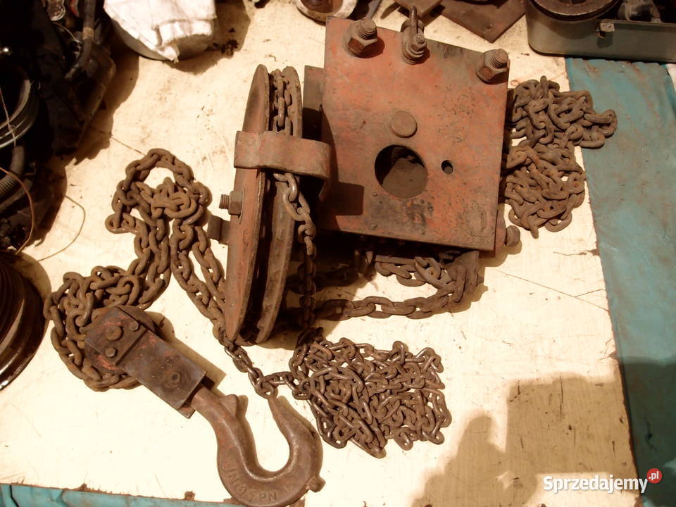 Wciągarka ręczna uciąg 1t wysokość podnosz 6m sprzedam