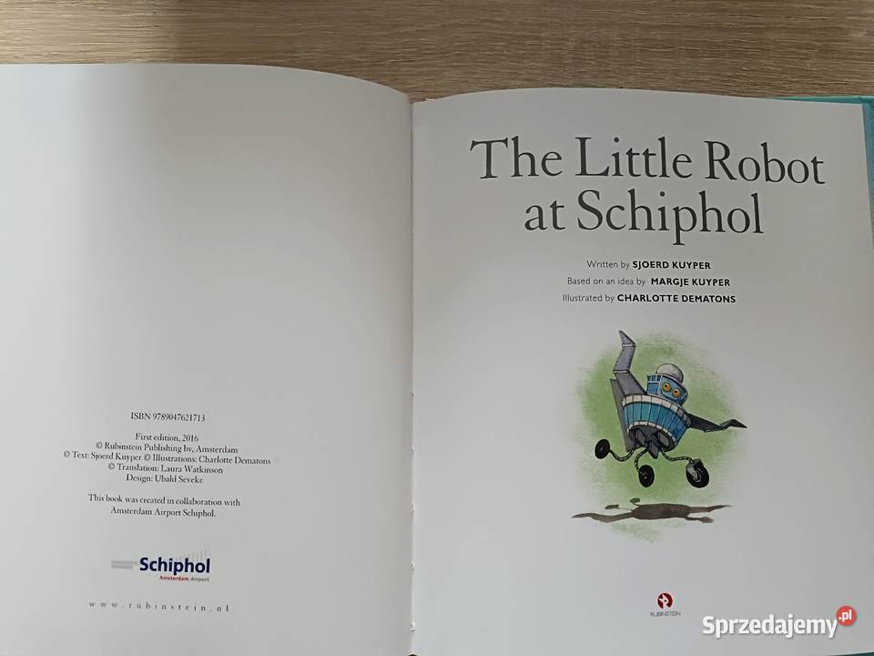 Książka The little robot at Schiphol pomorskie Kwidzyn