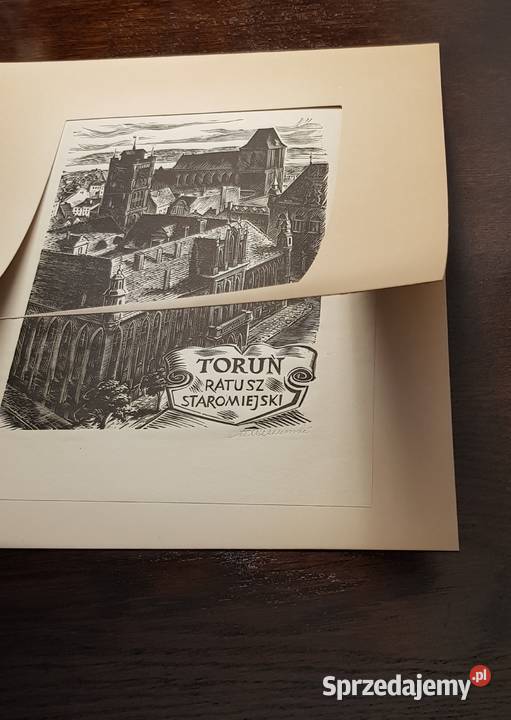 Drzeworyt miasto Toruń St Raczyńskiego łódzkie Łódź