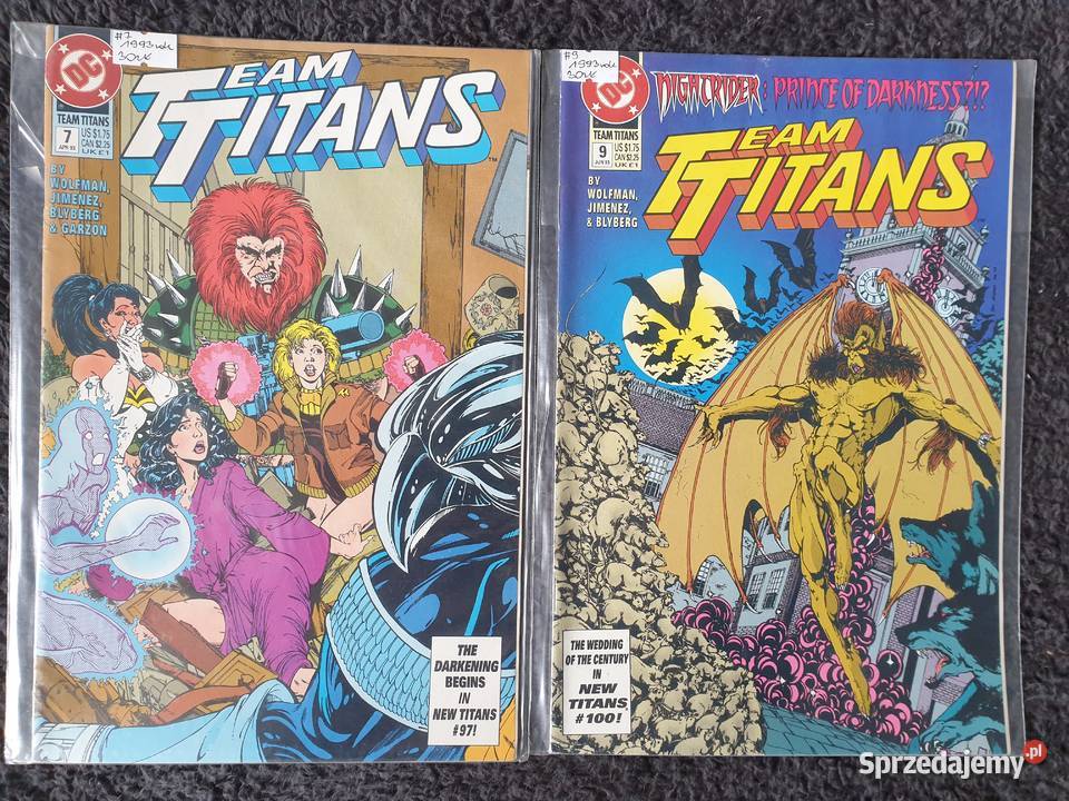 Team Titans kolekcja 17 komiksów DC USA 19921994 pomorskie Gdynia