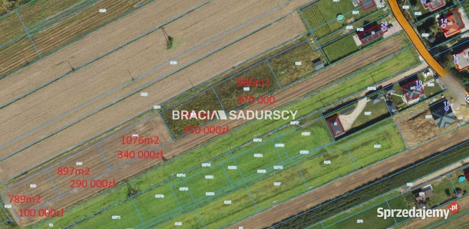 Grunt Kraków 986m2 małopolskie sprzedam