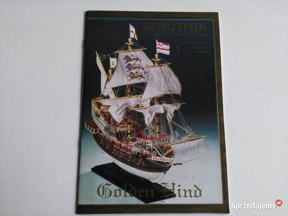 Model kartonowy Szkutnik Statek Golden Hind śląskie sprzedam