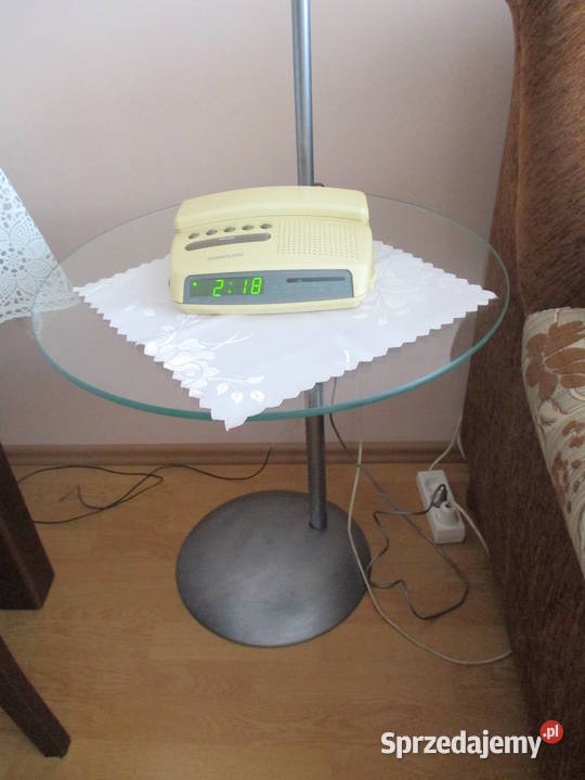 Lampa stojąca ze szklaną półką lubuskie Zielona Góra sprzedam