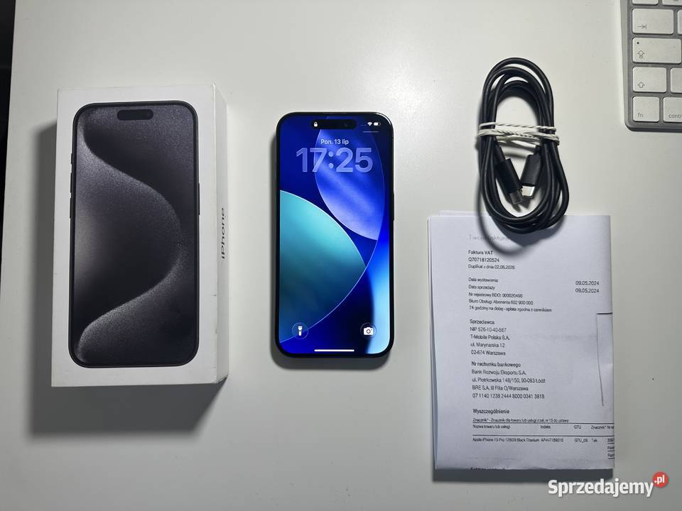 Sprzedam iPhone 15 Pro 128GB Black Titanium 87 podkarpackie