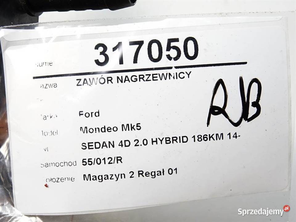 ZAWÓR NAGRZEWNICY FORD MONDEO MK5 REGULATOR podkarpackie
