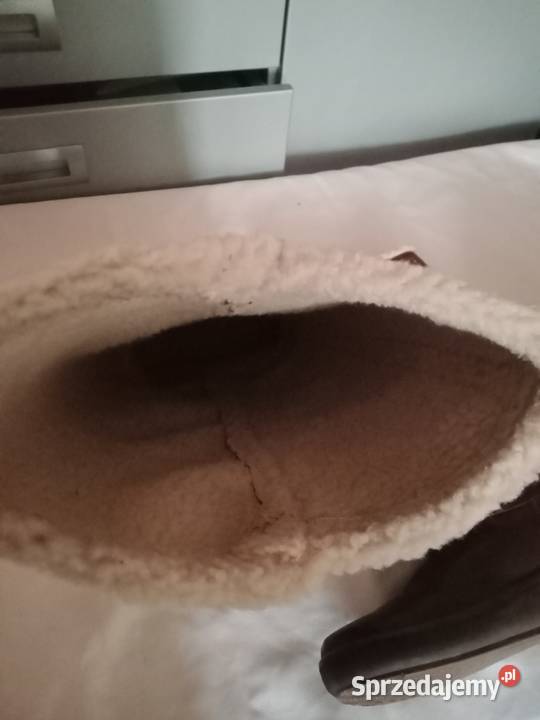 Kozaki skórzaneocieplane Geox 24cm łódzkie Łódź