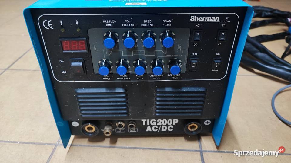 Spawarka Sherman Profi TIG 200P ACDC Do Czeladź