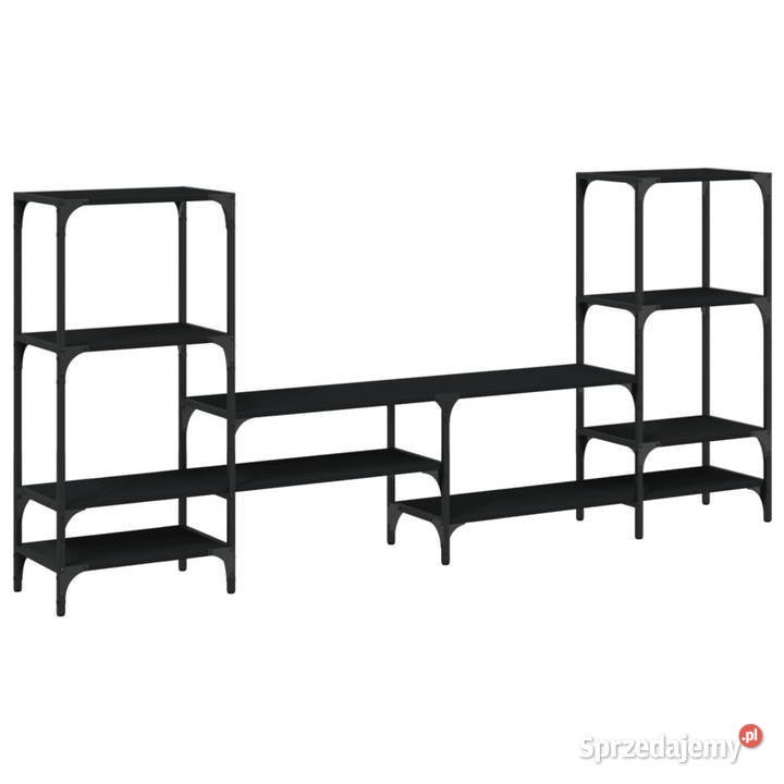 Szafka pod TV czarna 2065x285x95 WM842481 RTV Warszawa
