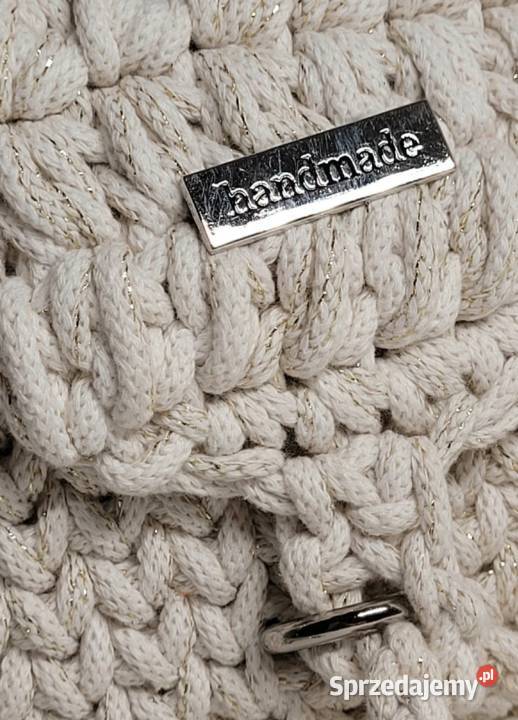 Torebka damska ręcznie wykonana ze sznurka Krzywaczka