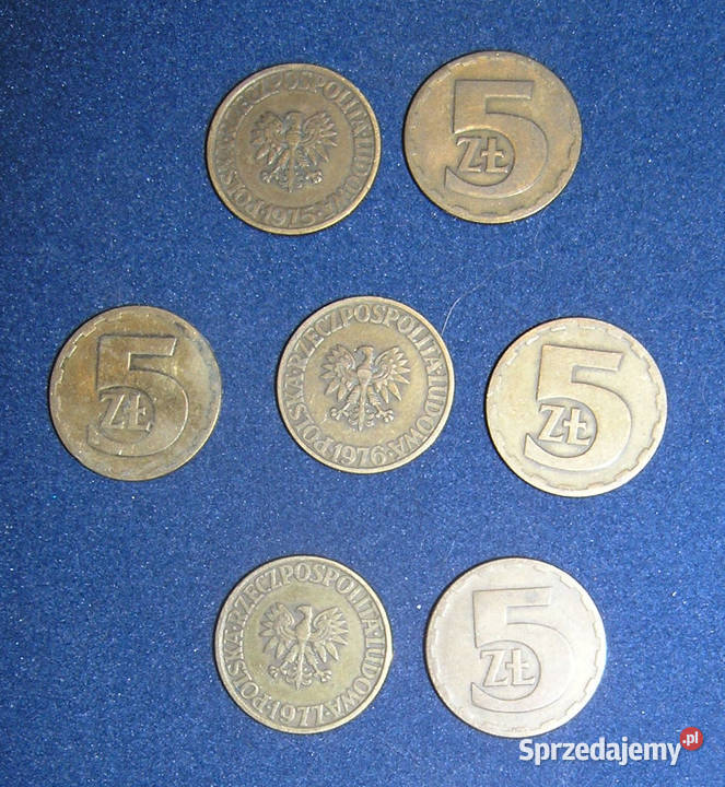 moneta PRL nominał 5 19757677rD Bartków