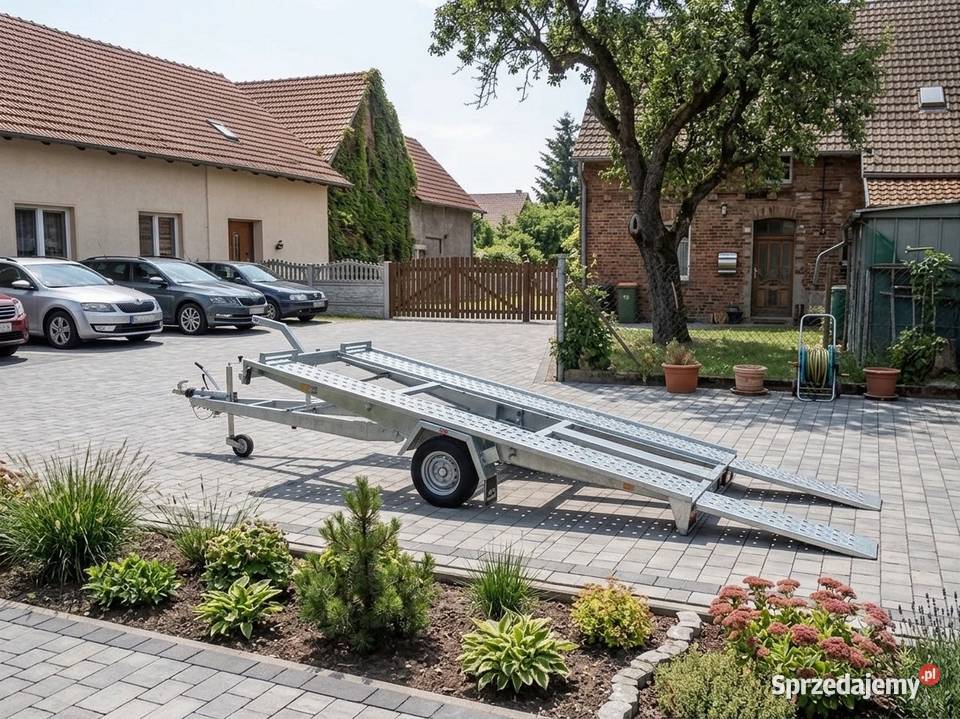 Wynajem przyczepa laweta DMC 1300 ładowność 1020 Zgierz