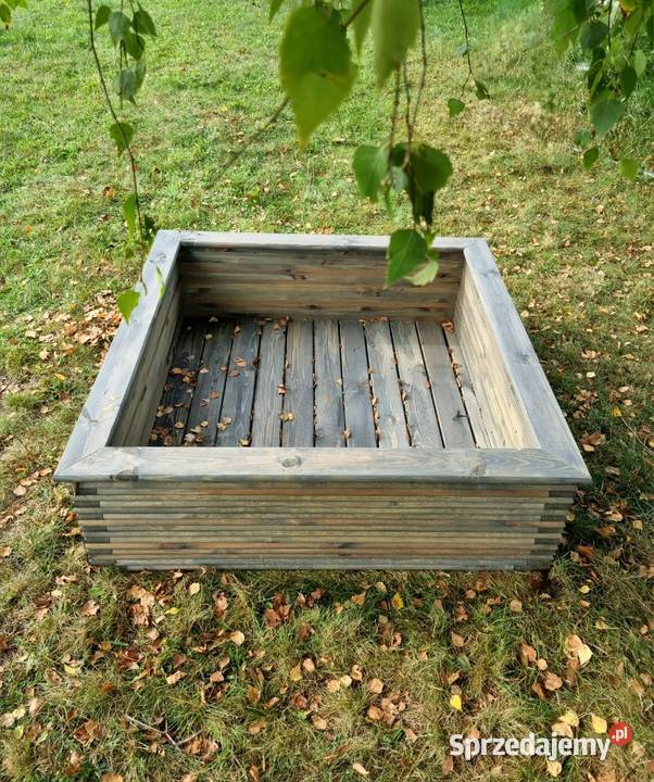 Piaskownica SOLIDNA 3D duża drewniana masywna 3m+