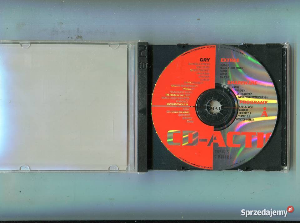 Poser CD Action sierpień 98 Gra CD Szczecin