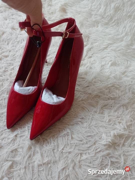 40 River Island Czerwone czółenka szpilki z Kraków sprzedam