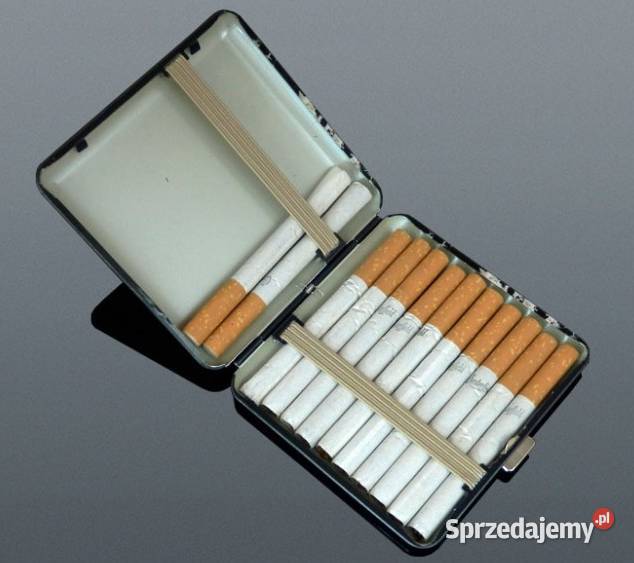 Papierośnica Metalowa Gentelo z Orłem 85 x 85 4 Pozostałe Ostrowy nad Okszą sprzedam