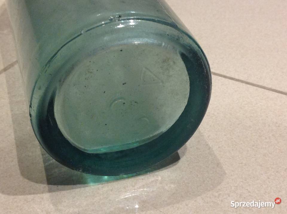 Stara Butelka Szklana MINERALWASSERFABRIK BERGER Nowa Sól