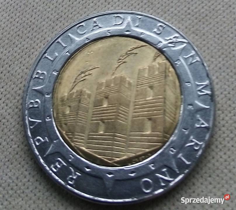 SAN MARINO500 LIRÓW1992 r500 LECIE ODKRYCIA Numizmatyka sprzedam