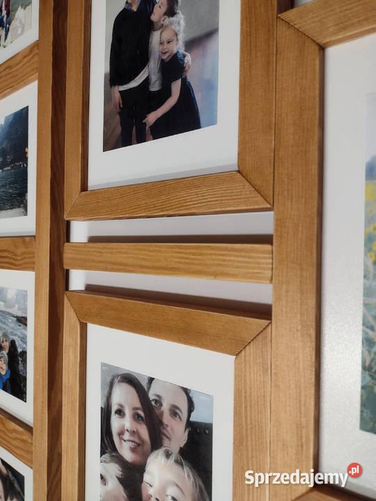 Drewniana Multirama Ramka na 10 zdjęć 15X21 Kraków sprzedam