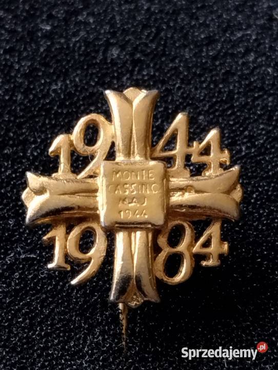 Odznaka 40 lecie Bitwy o Monte Cassino Poznań sprzedam