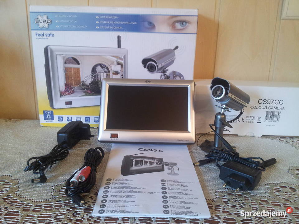 Monitor kolor LCD KAMERA Zestaw ELRO CS97S śląskie Wisła sprzedam