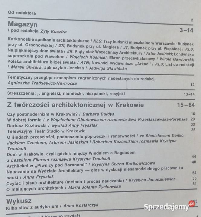 S Architektura 1989 2 sprzedam