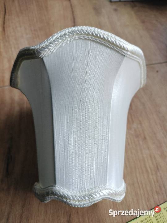 Mały abażur starej lampki nocnej biały ecri Choszczno sprzedam
