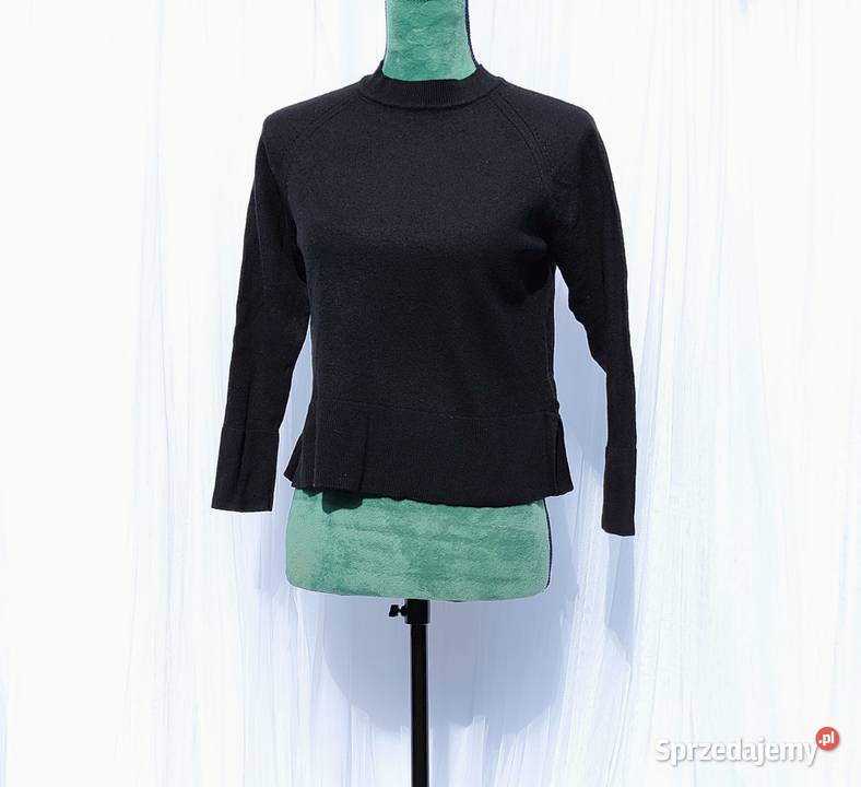 Czarny sweter Cubus M 38 wełna merino wełniany Szczecin sprzedam