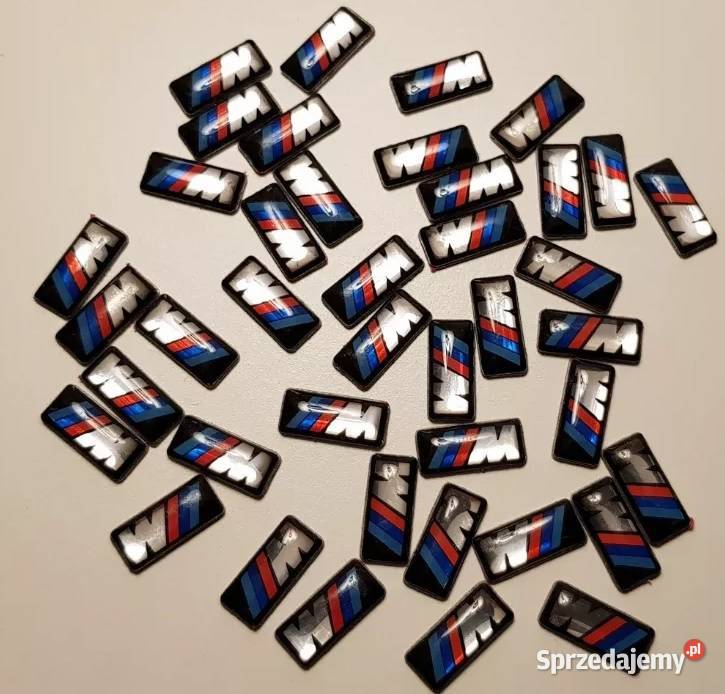 NOWY mały znaczek logo M Power mpower 7x15mm 5 lubelskie Zamość