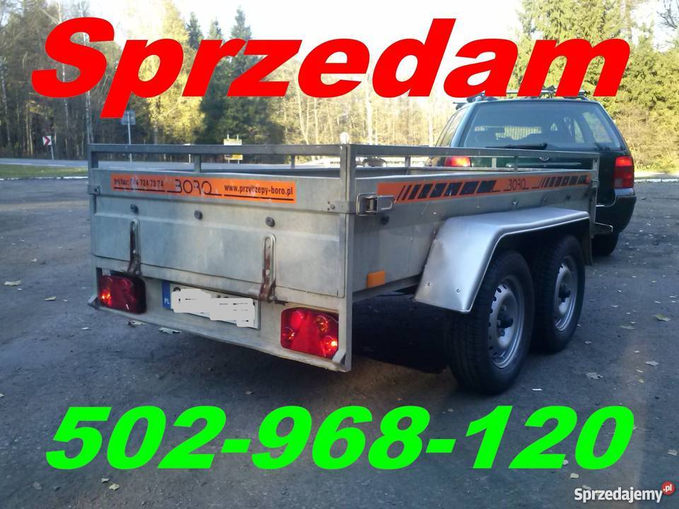 Przyczepka lekka 750 dwuosiowa BORO