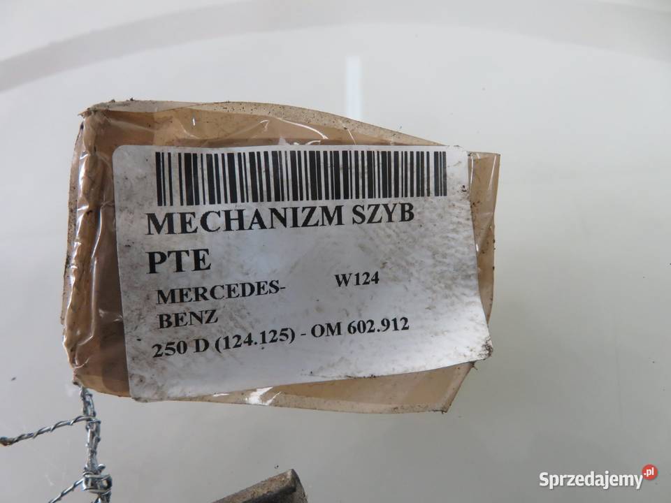 PODNOŚNIK SZYBY PRAWY TYLNY MERCEDES W124 sedan osobowe