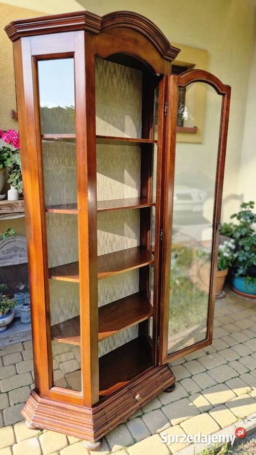 Stylowa drewniana włoska serwantka witryna Rzeszów