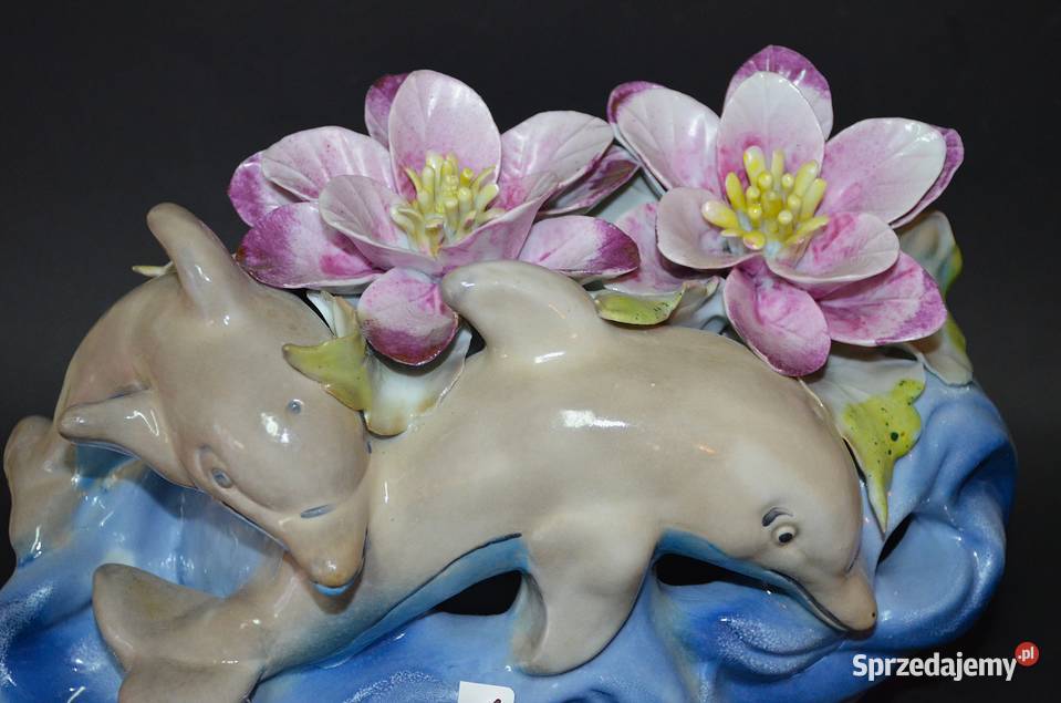 Porcelana Roceram ozdoba Delfiny kolekcja Środa Wielkopolska