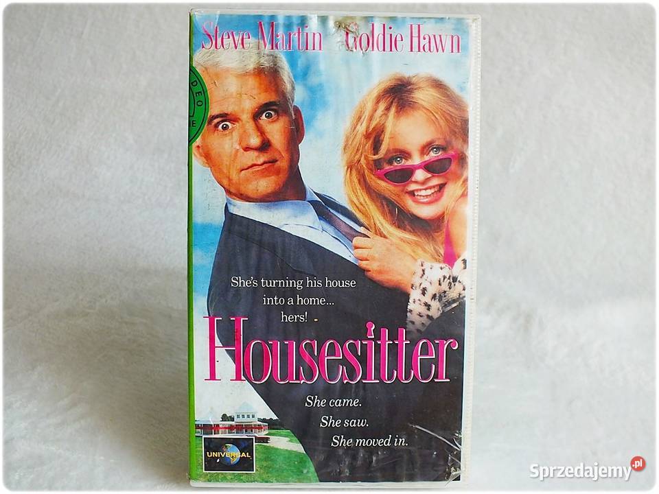 Kaseta VHS Dzika Lokatorka Housesitter Film na Kultura i Rozrywka Żary sprzedam