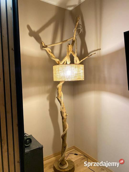 Lampa stojąca dębowa Zduńska Wola