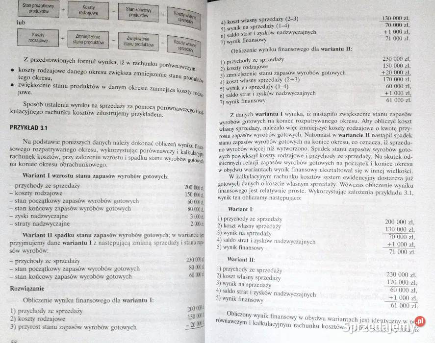 Rachunkowość zarządcza Wiktor Gabrusewicz Chełm sprzedam