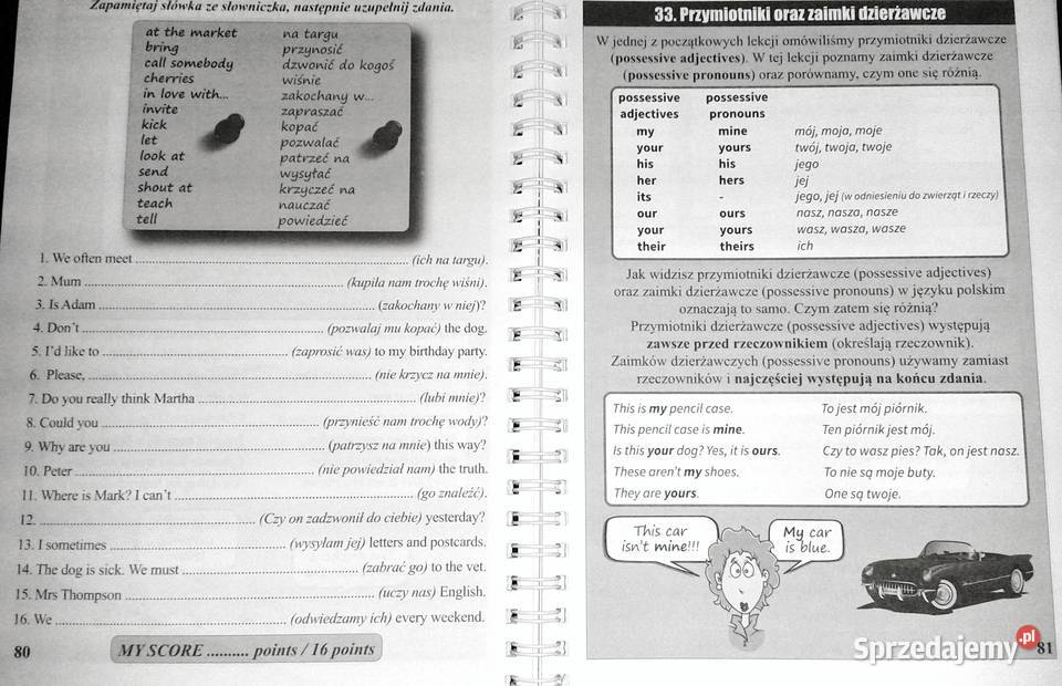 Mistrz angielskiego kurs kl 46 Piotr Dwornik miękka lubelskie Chełm sprzedam