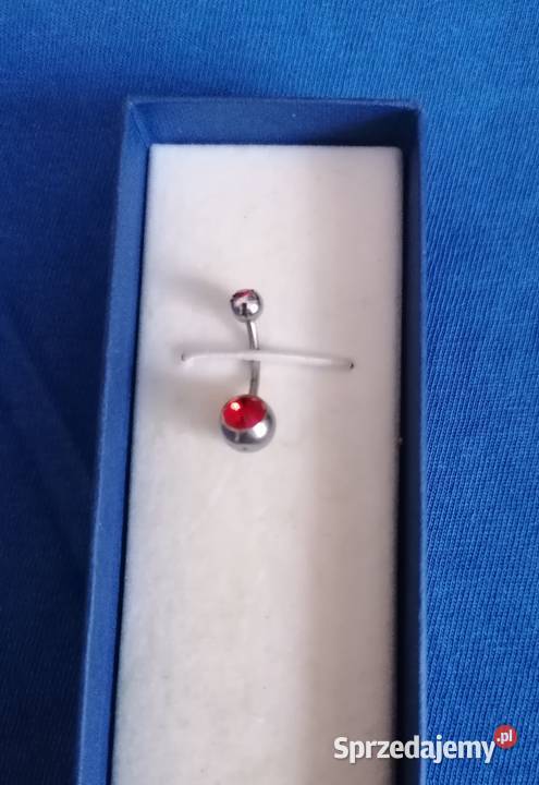 Kolczyk do pępka czerwonyPiercing