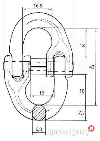 Ogniwo łączące Connex 6 mm WA58 małopolskie sprzedam