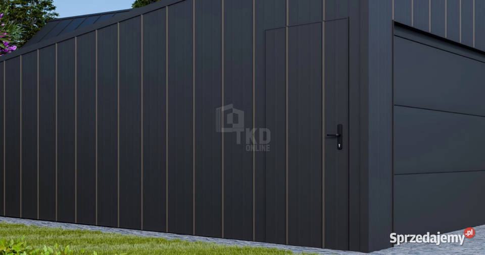 Garaż blaszany 6x6m brama segmentowa drzwi blacha łódzkie sprzedam