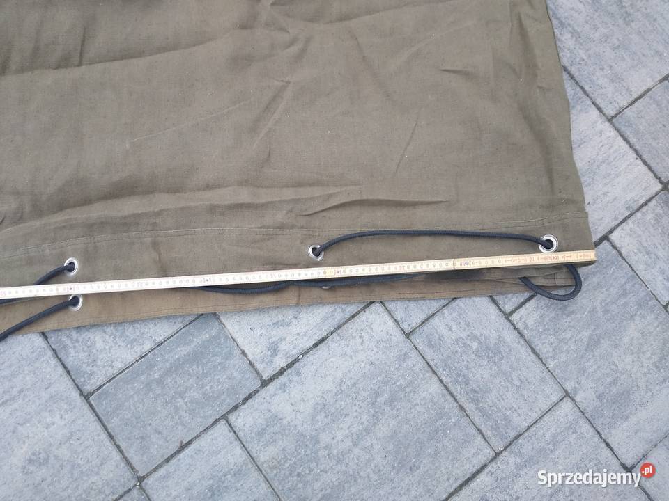 Plandeka brezentowa wojskowa khaki 270120115