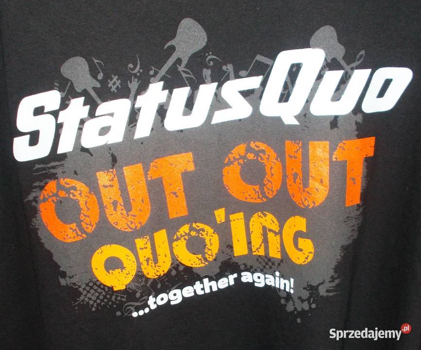 Tshirt koszulka czarna koncertowa Status Quo śląskie Częstochowa