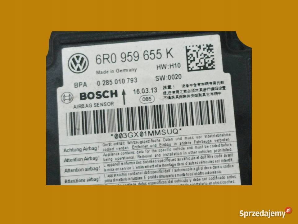 SENSOR AIRBAG 6R0959655K Seat Ibiza IV 2008