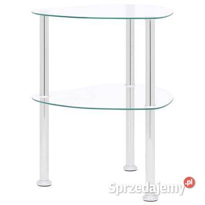vidaXL 2poziomowy stolik 38x38x50 przezroczyste Warszawa