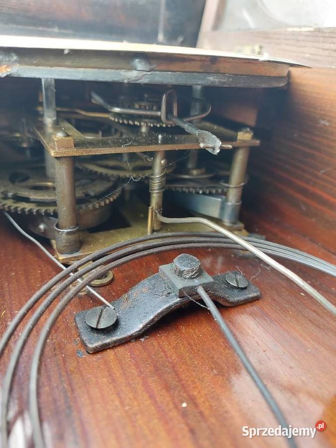 198 stary zegar ścienny miniaturka niekompletny Antyki Tczew