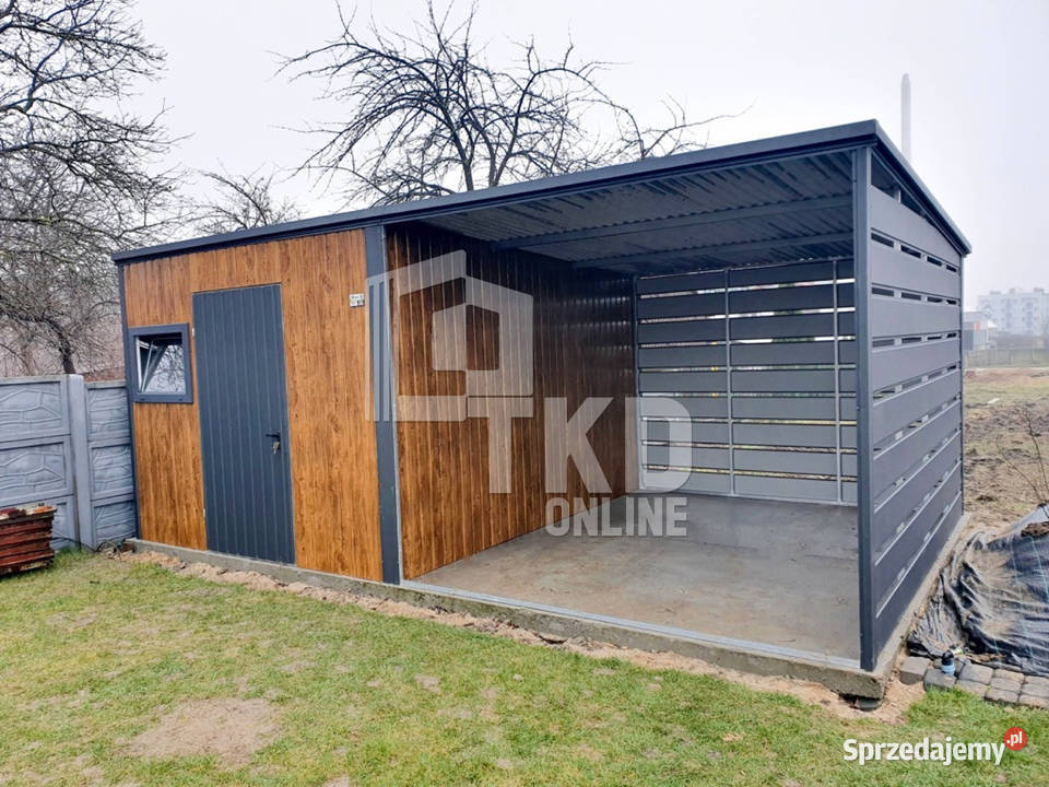 DOMEK OGRODOWY SCHOWEK 3x4 Wiata 3x4 Drzwi Okno Łódź